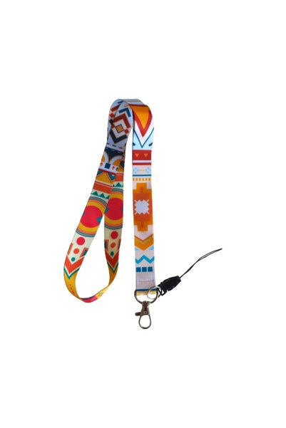 DODO BONE Card Strap Rope, Collar Strap Rope, Phone Strap And Orange Plastic Horizontal Card Holder