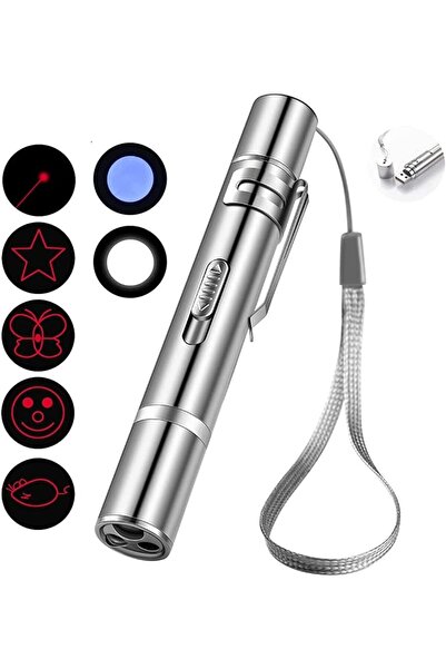 RICHIE Şarjlı usb kırmızı lazer işaret lazeri mühendis lazeri şarjlı uf fener...