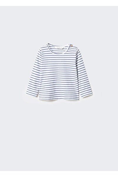 MANGO Baby Gestreiftes Langarm-T-Shirt