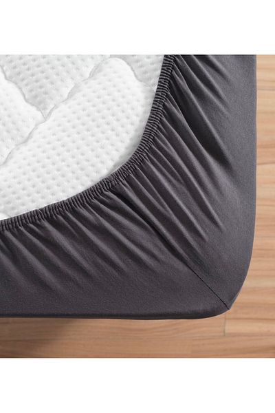 Altın Yaprak Single Elastic 100% Cotton Combed Sheet + 1 Pillow Case (50x70 cm)