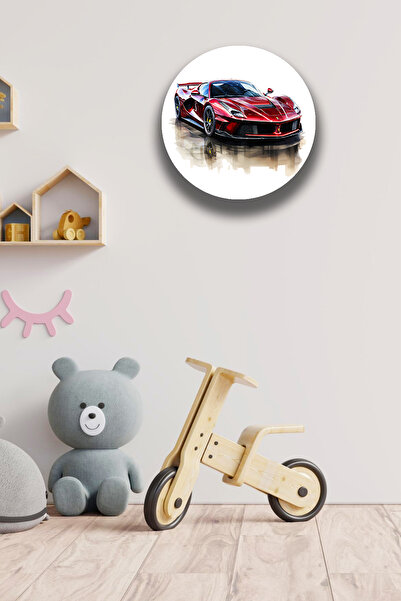 Nod Mașină de curse Cameră pentru adolescenți Model de pictură din lemn, ornament de perete pentru ușă, decor marfă pentru copii