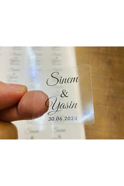 Genel Markalar Kişiye Özel Kına-nişan-nikah-düğün Etiket-özel Kesim 50 Adet Ş...