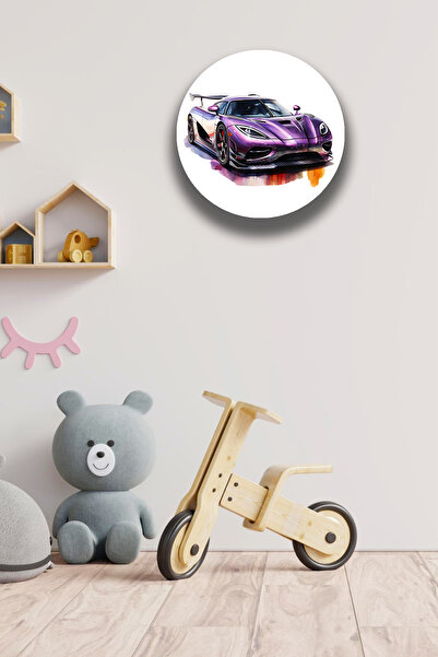 Nod Mașină de curse Cameră pentru adolescenți Model de pictură din lemn, orna...