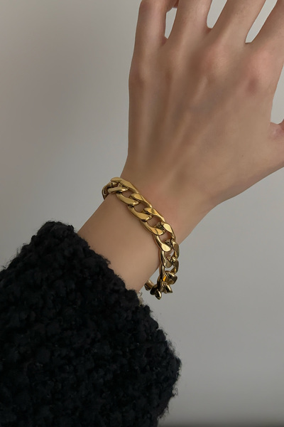 Okko Store Çelik Kalın Zincir Bileklik