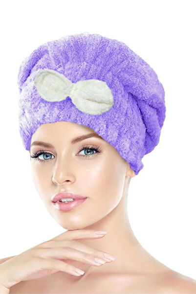 CHIZGY Двохкомпонентний набір рушників для волосся з гумкою та бантиком і мікрофібровим рушником для волосся з 2 кнопками