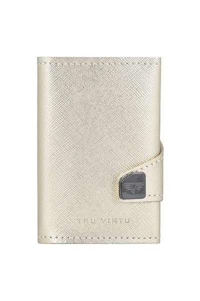 Tru Virtu Click & Slide Kreditkartenetui Geldbörse RFID Leder 6,5 cm