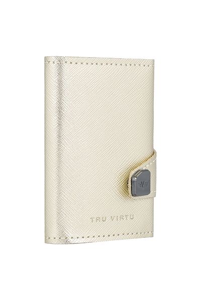Tru Virtu Click & Slide Kreditkartenetui Geldbörse RFID Leder 6,5 cm