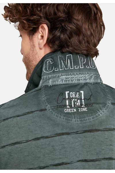 Camp David Poloshirt Tree House Kurzarmshirt mit Polokragen