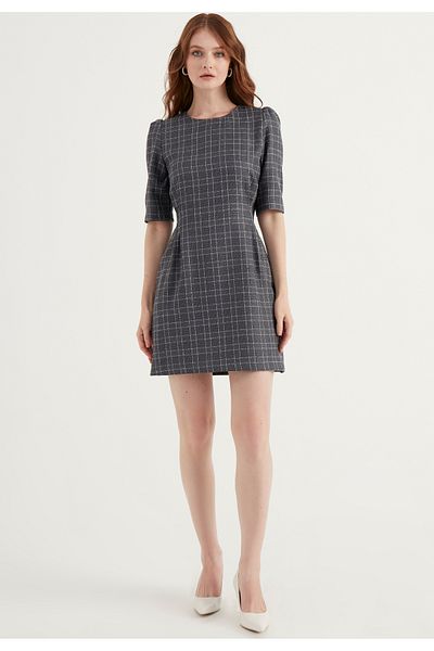 Herita Kariertes Minikleid