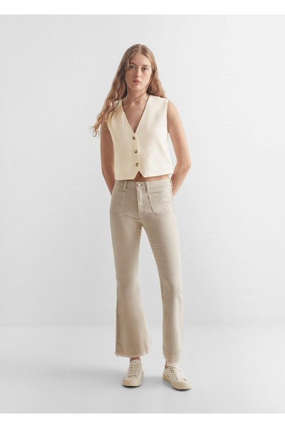 Mango Teen Jachetă albă pentru copii