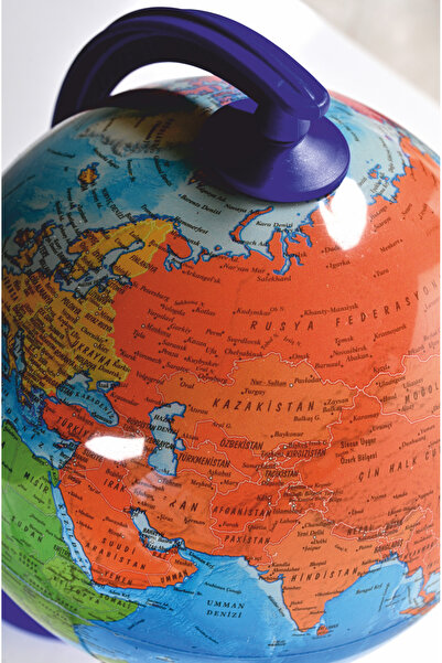 Artı Işıklı 7 Renkli Dünya Küre ( Yerküre ) 20 Cm