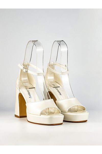 E&L Company 10cm bridal shoes with sides and open toeRunning is guaranteed