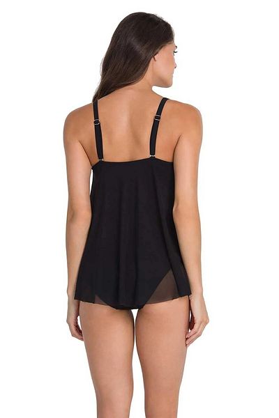 LAPIENO Waterproof Fabric Special Design Tulle Tankini Swimsuit Kk03