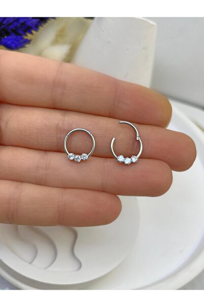 Arescollection CERRAHİ ÇELİK  DAİTH SEPTUM UYUMLU 1 ADET  MENTEŞELİ HALKA PİE...