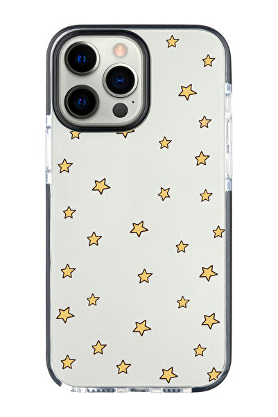 shoptocase Iphone 15 PRO MAX Uyumlu Ultra Korumalı Yıldızlar Desenli Impact T...