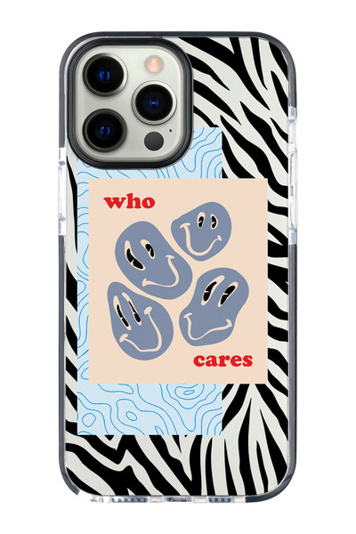 shoptocase Iphone 15 PRO MAX Uyumlu Ultra Korumalı Who Cares Desenli Impact T...