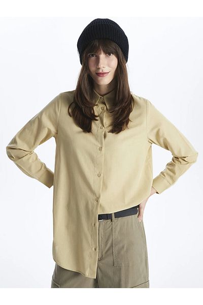 LC Waikiki LCW Modest Women's Straight Long Sleeve Shirt Tunic