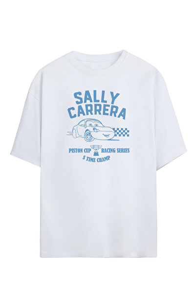 Adrift Şimşek Mcqueen - Sally Carrera  Tasarımlı Sırt Baskılı Unisex Oversize...