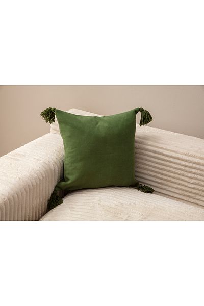 Ottoson GREEN COLOR 4 TASSELS SINGLE COLOR KIRLENT CASE 43X43