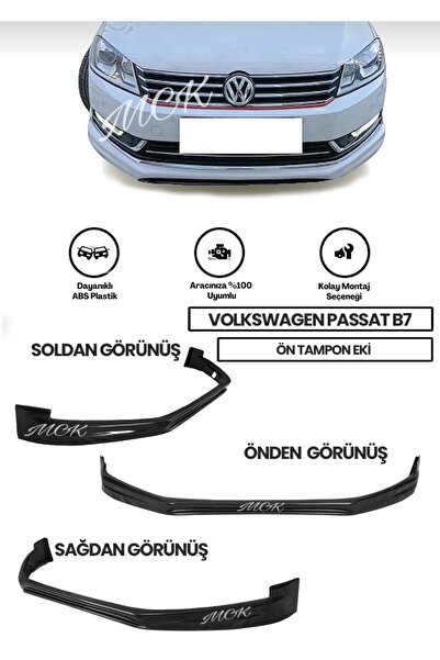 Volkswagen Passat B7 Uyumlu Ön Ek (plastik)