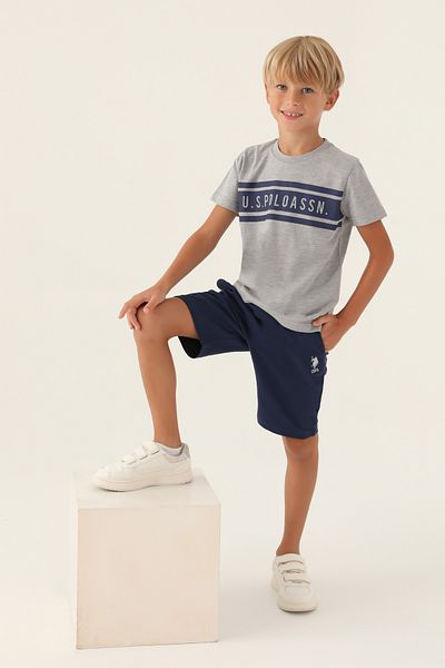 U.S. Polo Assn. Boy's T-shirt-shorts Set