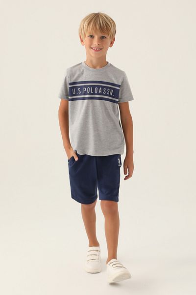 U.S. Polo Assn. Boy's T-shirt-shorts Set