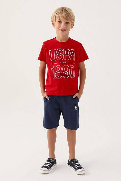 U.S. Polo Assn. Boy, USPA 1890, T-shirt-shorts Set