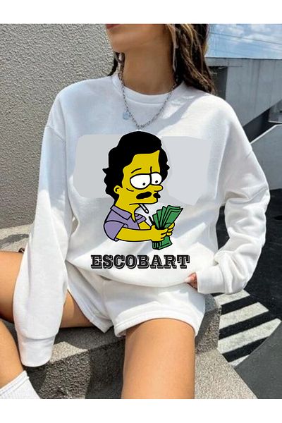 Teknik Oversize Sweatshirt Made of Three Thread
