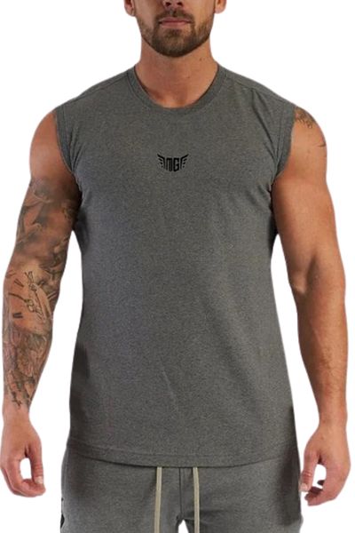 GENIUS STORE Men's Moisture Absorbing Quick Dry Athletic Technical Performance Athlete Zero Sleeve T-shirt MG-ATLET