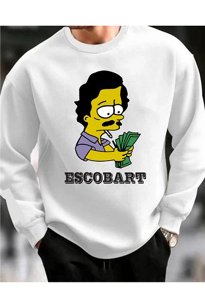Teknik Oversize Sweatshirt Made of Three Thread