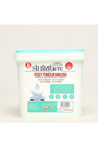 Genel Markalar SİHİRLİ KUTU YÜZEY TEMİZLEME HAVLUSU 250 YAPRAK EKSTRA BÜYÜK BOY (XL)
