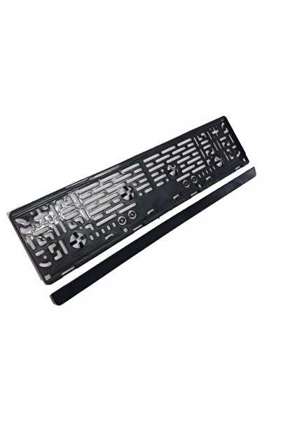 ede Araç Plakalık Çıtçıtlı Plastik Siyah Piano Black 110 Adet 1 KOLİ