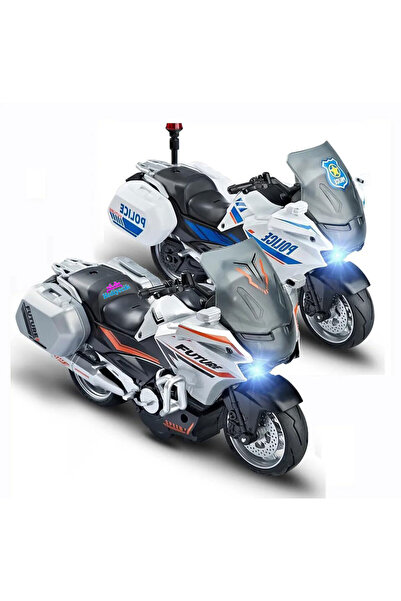 hediyecik Die-cast Çek Bırak Metal Rt Motosiklet Sesli ve Işıklı 17 Cm