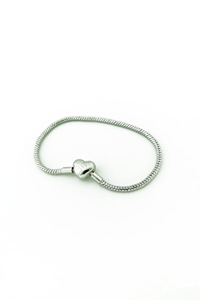 Limezon Moments Steel Bracelet with Heart Clip