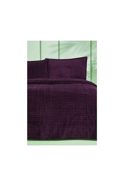 Özdilek Pyramid Double Bedspread Plum