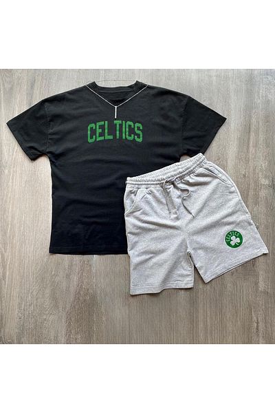 viperkombin CELTICS Oversize T-Shirt and Shorts 2-Piece Combination