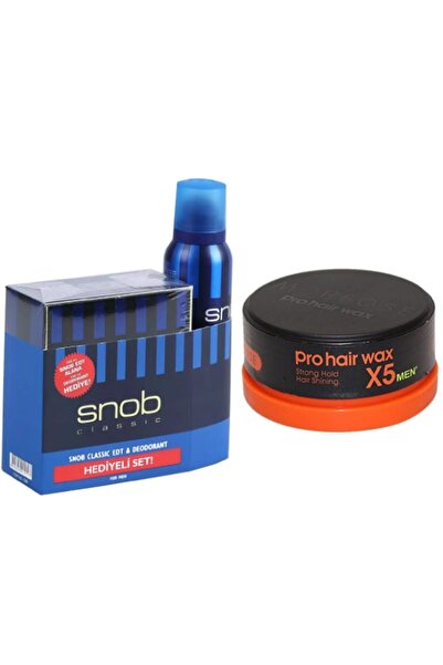 Snob Classic Edt Parfüm 100 ml Ve Classic Deodorant 150 ml + Morfose Pro Wax Jel Orange 150ml
