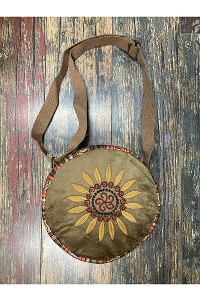 Street Bag Τσάντα ώμου Shinok Ethnic Αυθεντική μποέμ με λουλουδάτο κέντημα