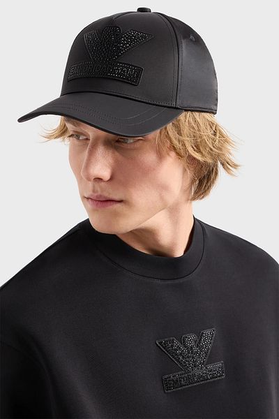 Emporio Armani Logo Stoned Hat Men's HAT627480 4R559 00020