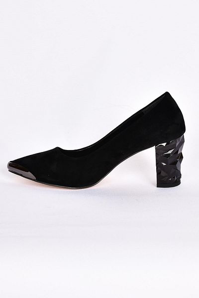 Pierre Cardin 51752 Pantofi cu toc din piele intoarsa neagra de dama