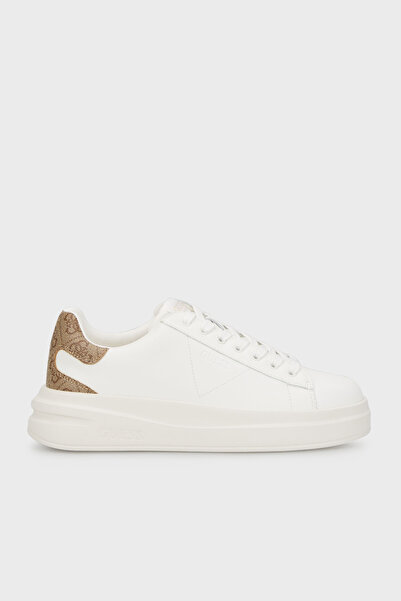 Guess Elbina Leather Sneaker Shoes FLPVIBLEA12WBEIB SHOES FLPVIB LEA12 WBEIB