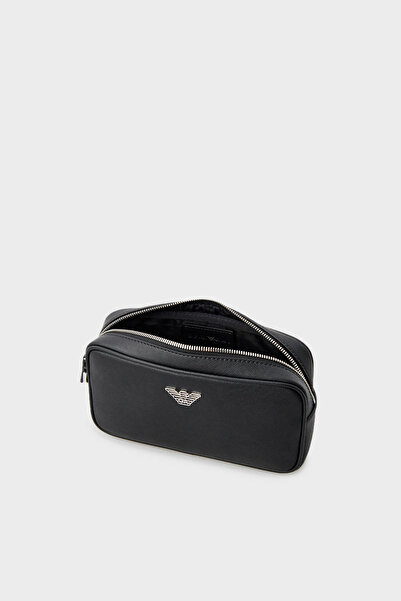Emporio Armani Logolu Fermuarlı Traş Çantası Erkek TRAŞ ÇANTASI Y4R356 Y138E 81072