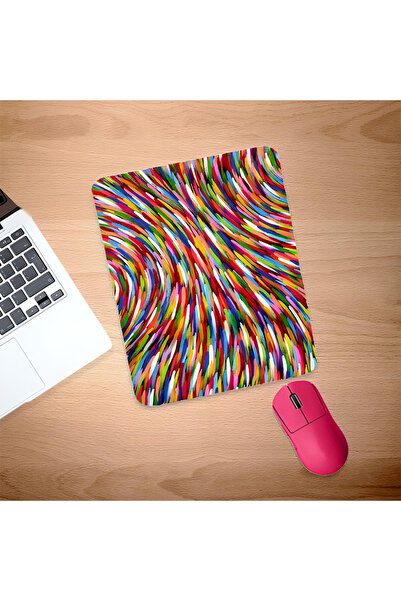 UcuruStore Πολύχρωμο Ορθογώνιο Μαξιλαράκι Ποντικιού με Στήριγμα Καρπού