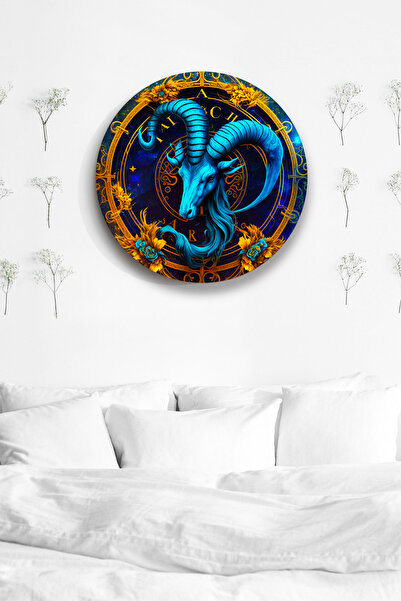 Nod Pictură de perete astrologie Capricorn Zodiac, simbol zodiacal Pictură el...