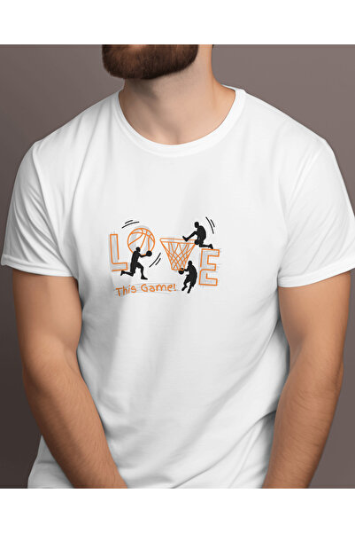 AEMİ NBA Košarkaška Ljubav Štampano Unisex Oversize kroj Majica - 100% pamuk
