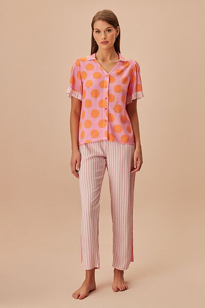 SUWEN Dotty Masculine Pajama Set