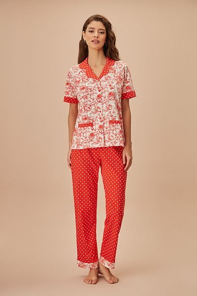 SUWEN Holly Masculine Pajama Set
