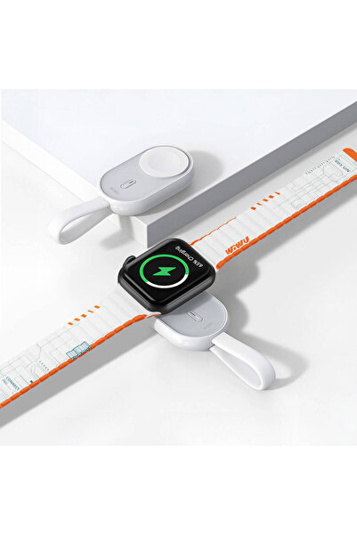 WIWU Akıllı Saat Mini Wireless Powerbank Wiwu Wi-M20 Ark Serisi 1200mAh 2.5W Beyaz