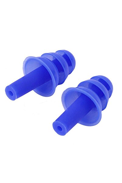 Market666 Mavi Kulak Içi Tıkaç Yumuşak Silikon Tıpa Su Ve Ses Yalıtım Tıkacı