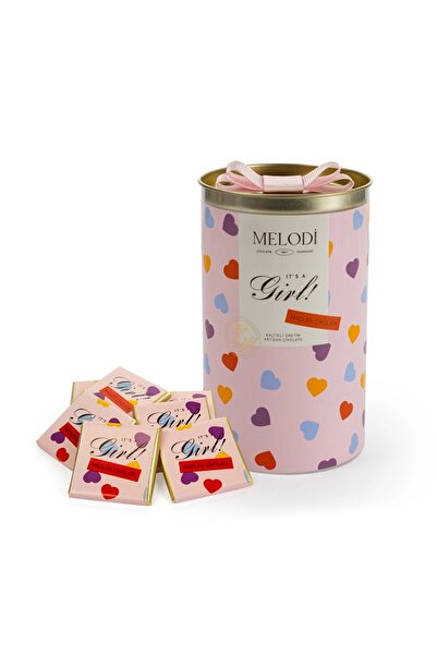 Melodi Çikolata Melodi Melodika Pembe Kız Bebek Madlen 300g